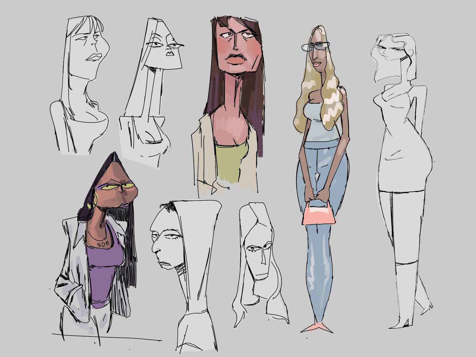 Character design lady