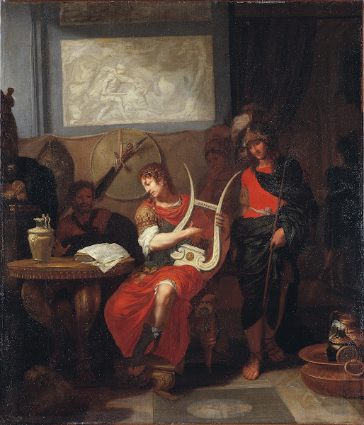 Achilles Playing the Lyre before Patrocles circa 1675 and circa