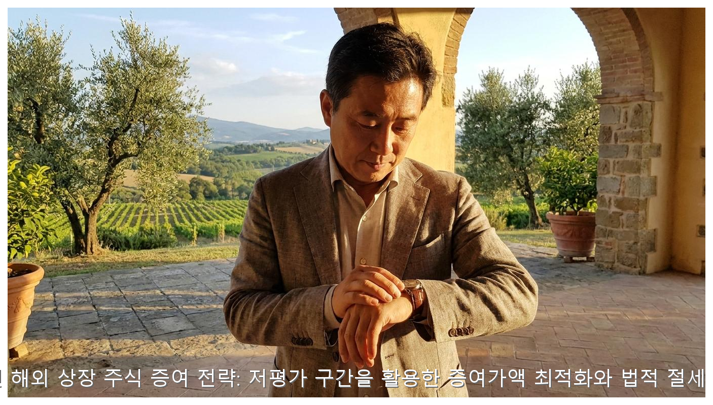 2026년 해외 상장 주식 증여 전략: 저평가 구간을 활용한 증여가액 최적화와 법적 절세 가이드 핵심 안내 및 분석 인포그래픽 (2)