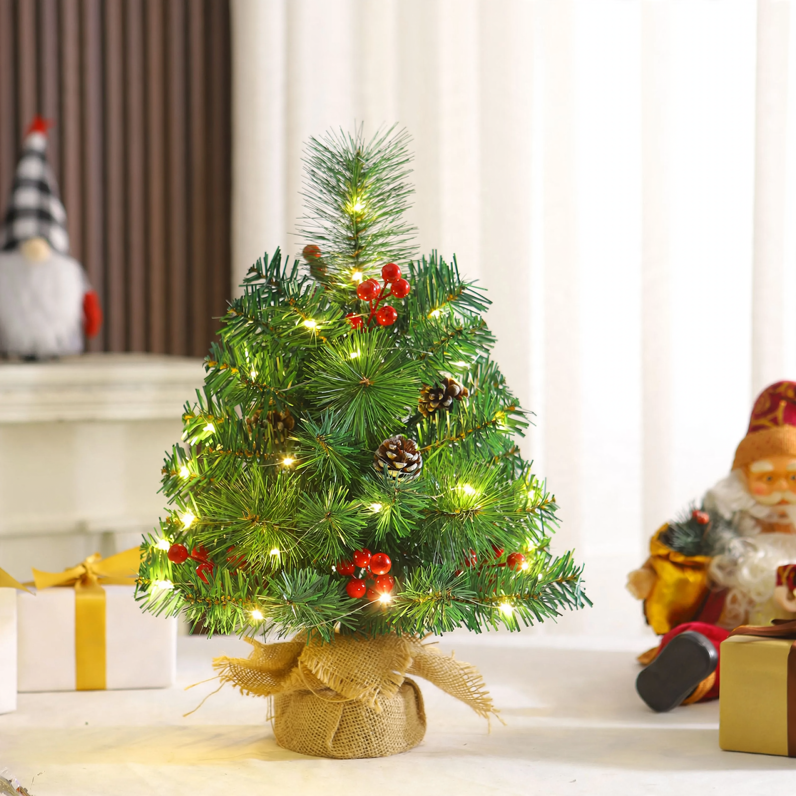 Mini Christmas tree for the table, 45 or 60 cm