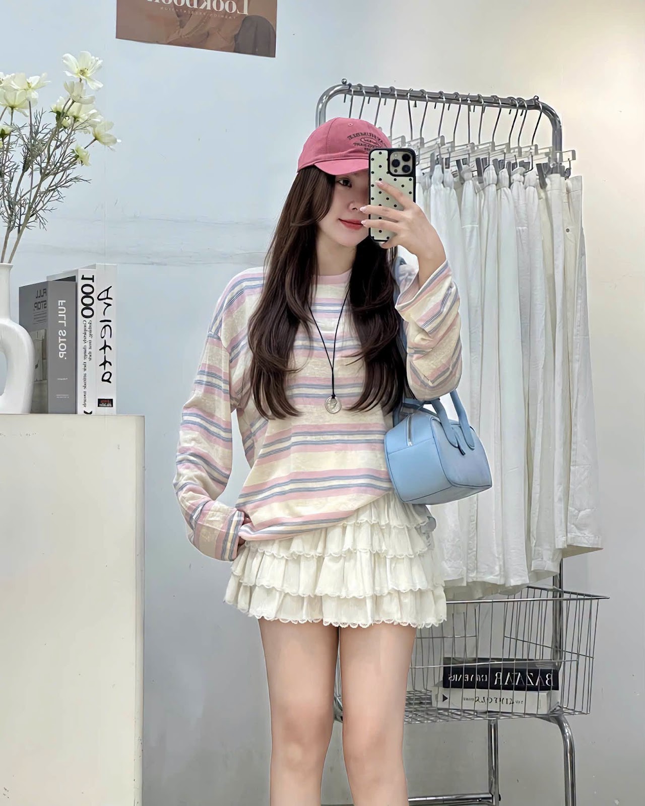 Áo thun dài tay kẻ ngang XONXEN SHOP 11318 – Image 4