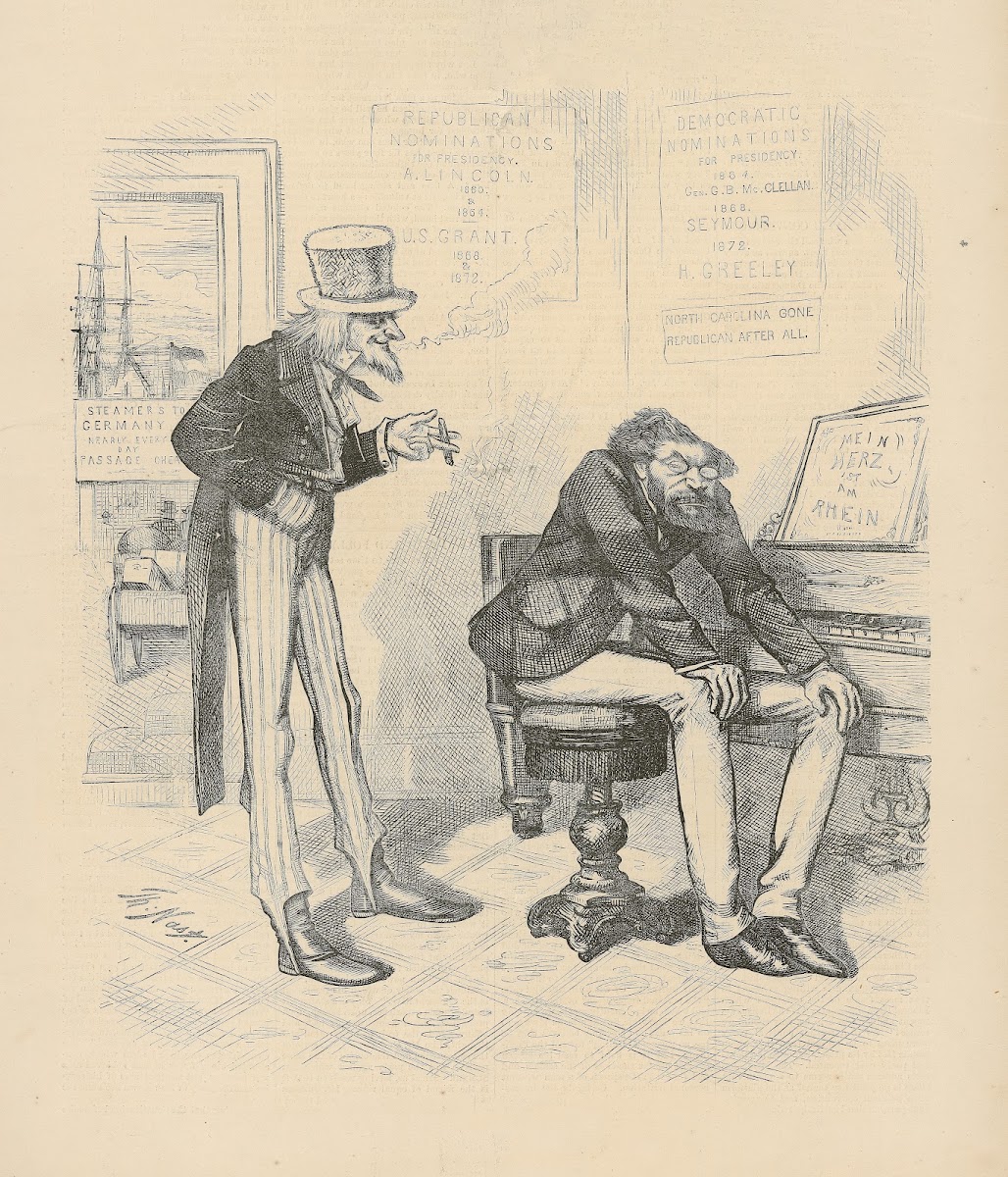 Carl is disgusted with American politics 1872