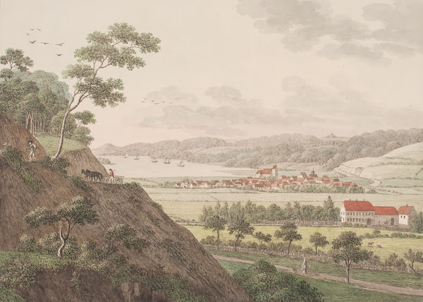Vejle fra nordvest 1821  1822