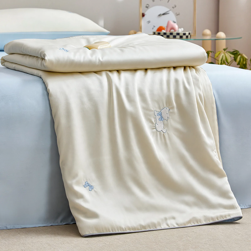 Children's summer bedding set made from Lyocell with embroidery