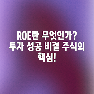 ROE 투자, 주식 초보, ROE 분석, 기업 평가, 투자 전문가