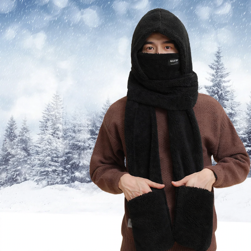 Winter Set for Men: Beanie, Scarf, and Gloves