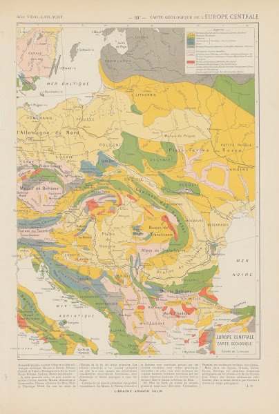 Carte Géologique de lEurope Centrale 1913