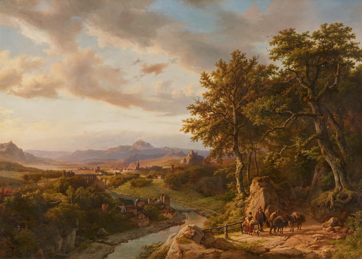 Panoramalandschaft am Mittelrhein 1852
