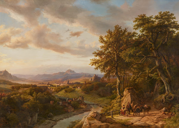 Panoramalandschaft am Mittelrhein 1852