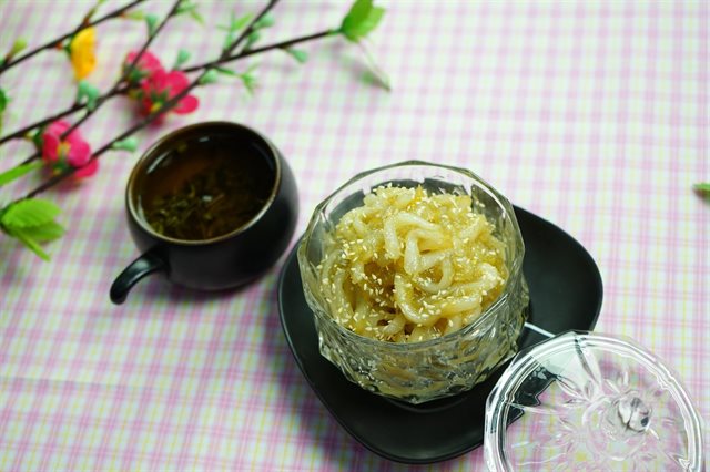 Mứt Dừa Non Dẻo Vị Sầu Riêng