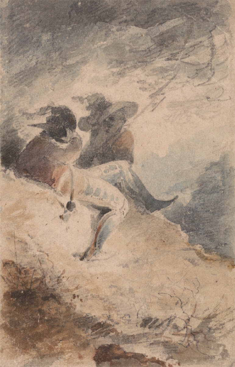 Fantastic Figures Seated on a Mound ca 1800