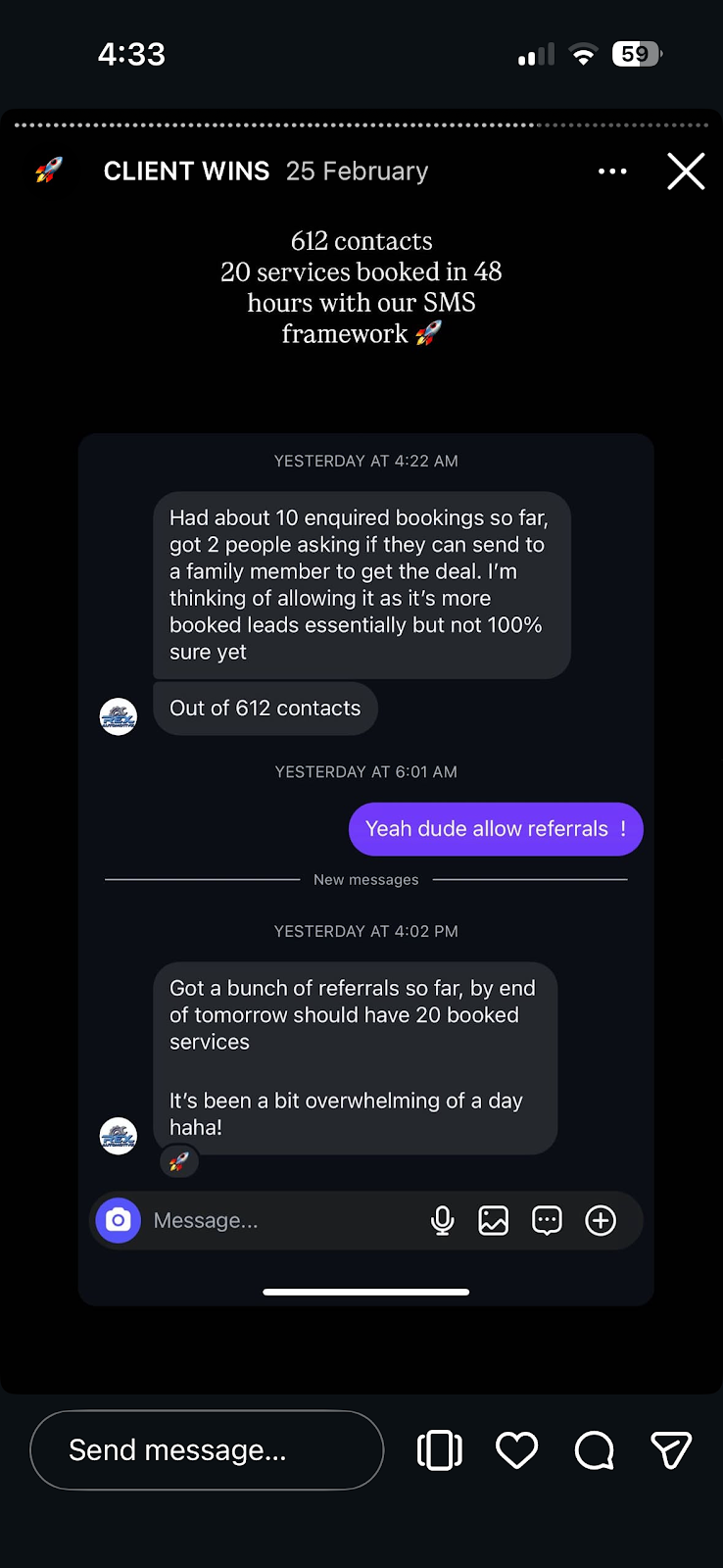 Client win