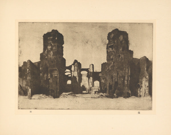 The baths of Caracalla 19th century