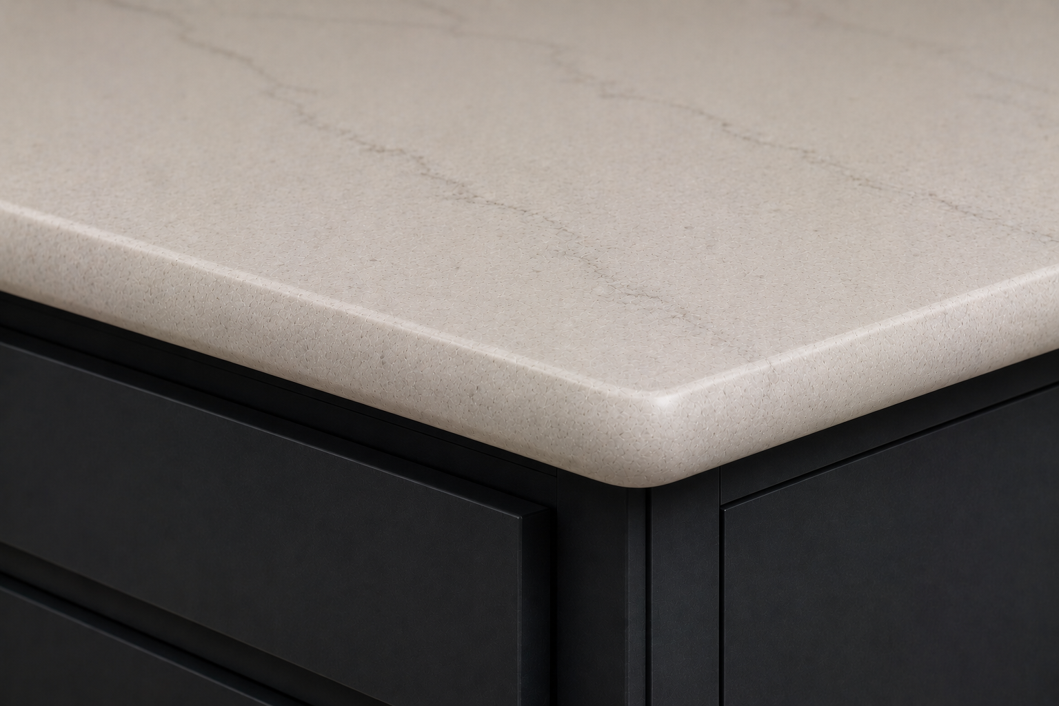 Eased edge countertop profile by Sondos Stone