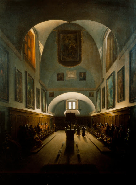 The Choir in the Capuchin Church on the Piazza Barberini Rome c 1815 1830