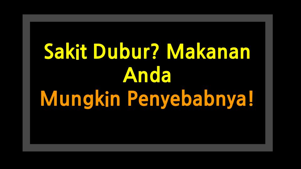 Sakit Dubur? Makanan Anda Mungkin Penyebabnya!