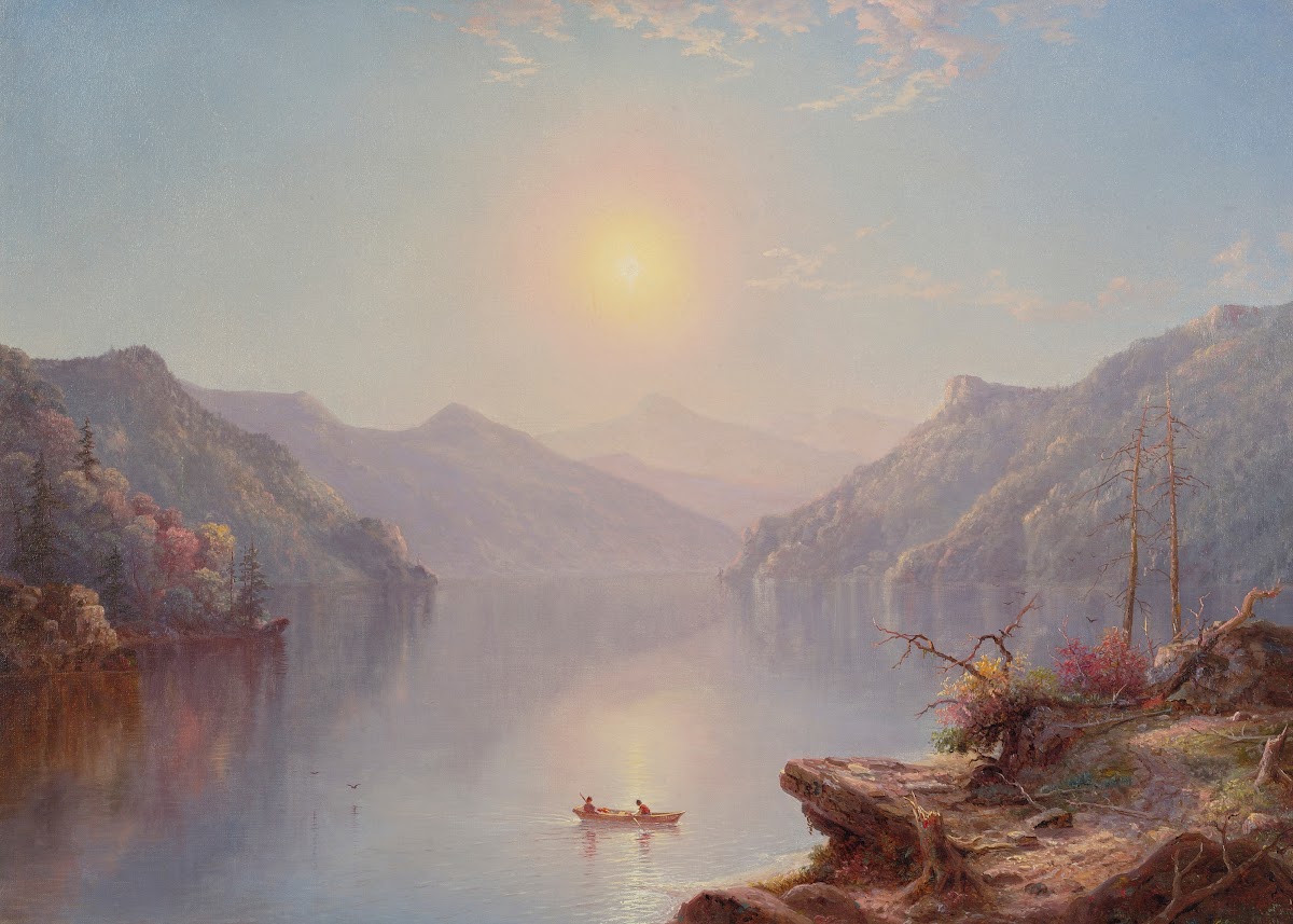 River Landscape At Daybreak 1865