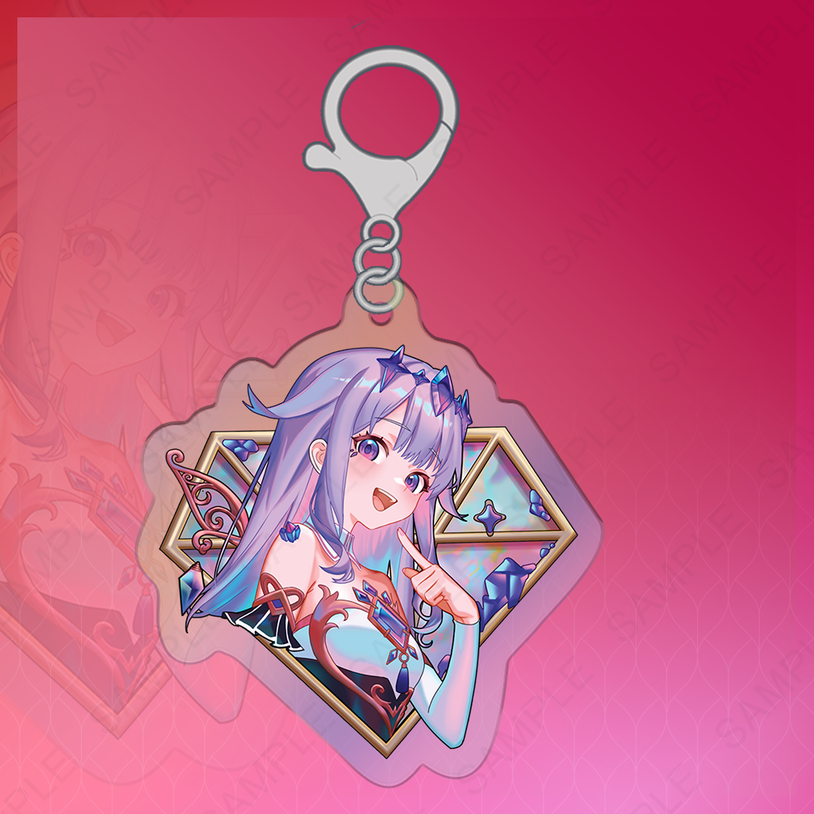 Koseki Bijou Iridescent Keychain by Fluffycatfish