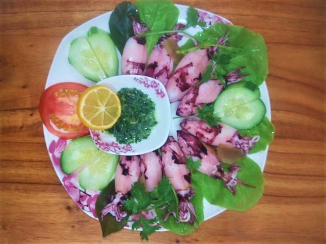 Sốt Muối Ớt Lá Chanh Chấm Mực Hấp