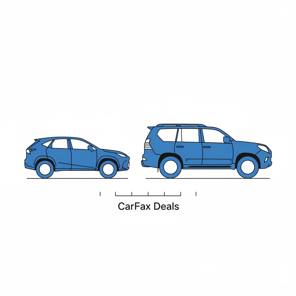 Minimalist 2D vector side by side size comparison of lexus suv for sale nx compact SUV left and gx larger SUV right on white background with blue accents