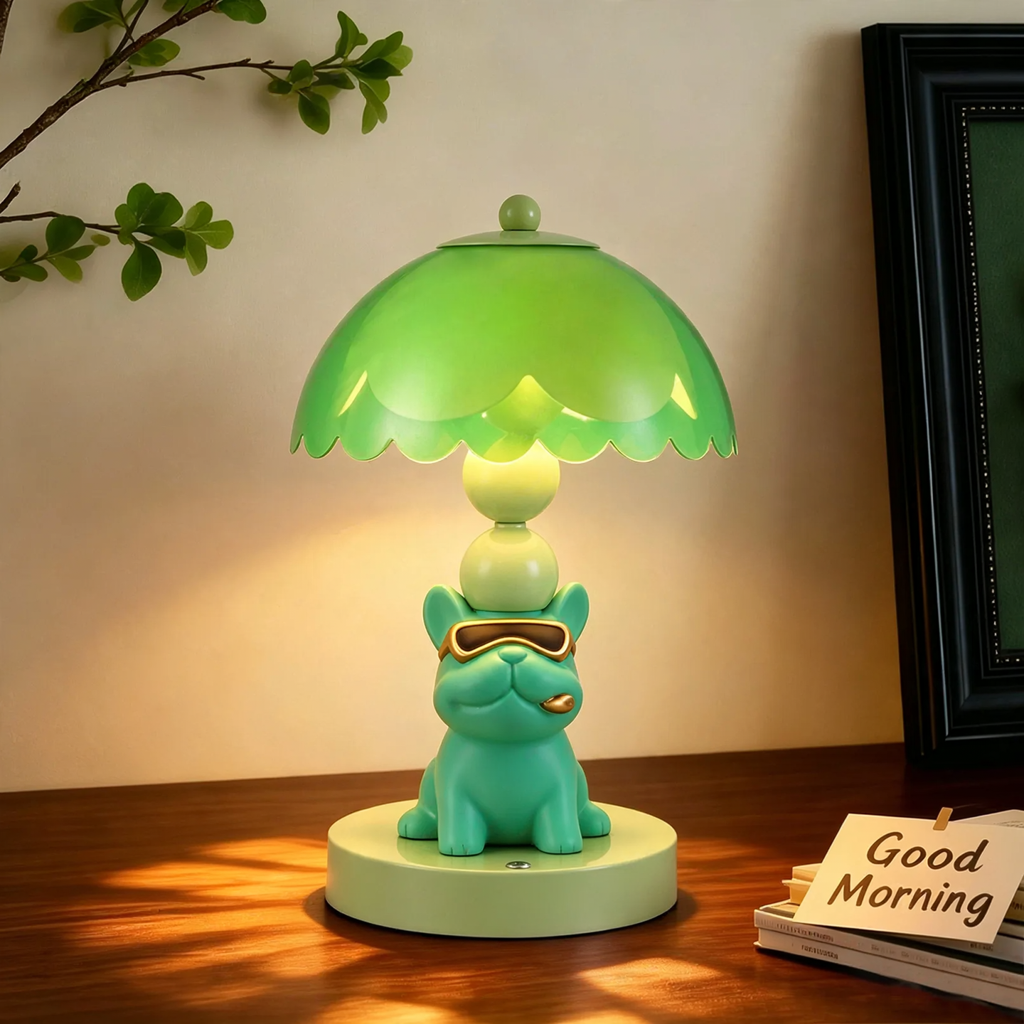 French Bulldog Table Lamp, Cartoon Design