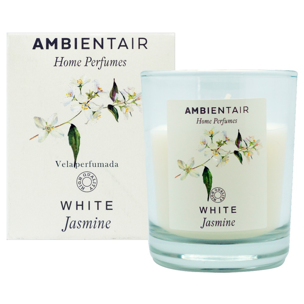 Vela en vaso de vidrio Ambientair™ Home Perfumes White Jasmine