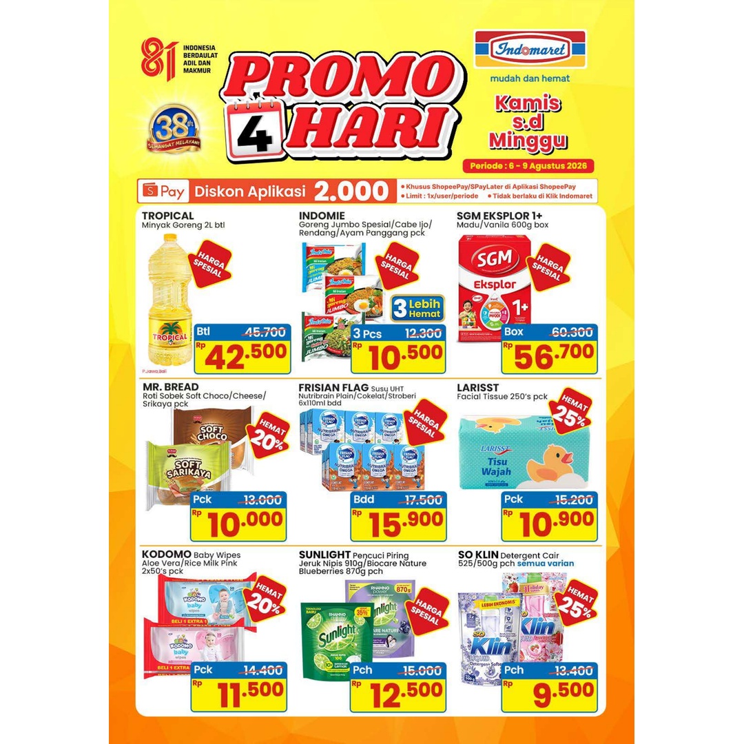 Promo 4 Hari (Kamis, Jumat, Sabtu, Minggu)