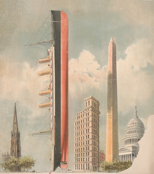 Size comparison of ocean liner Kaiser Wilhelm der Grosse to Trinity Church the S