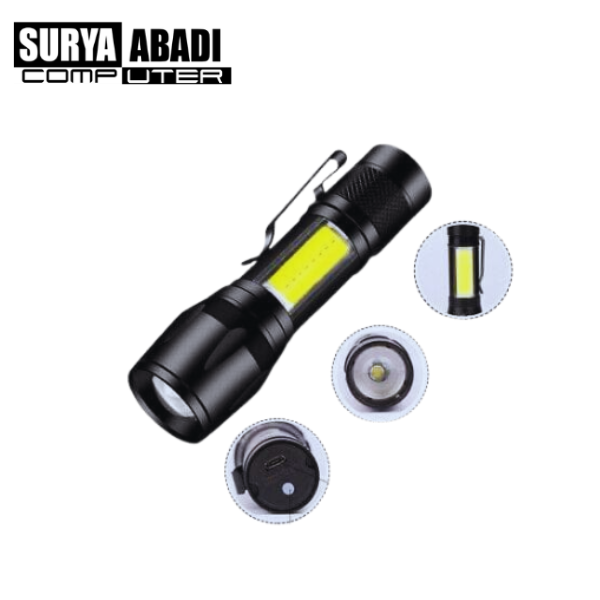 Senter Zoom In Out 4 mode 1804