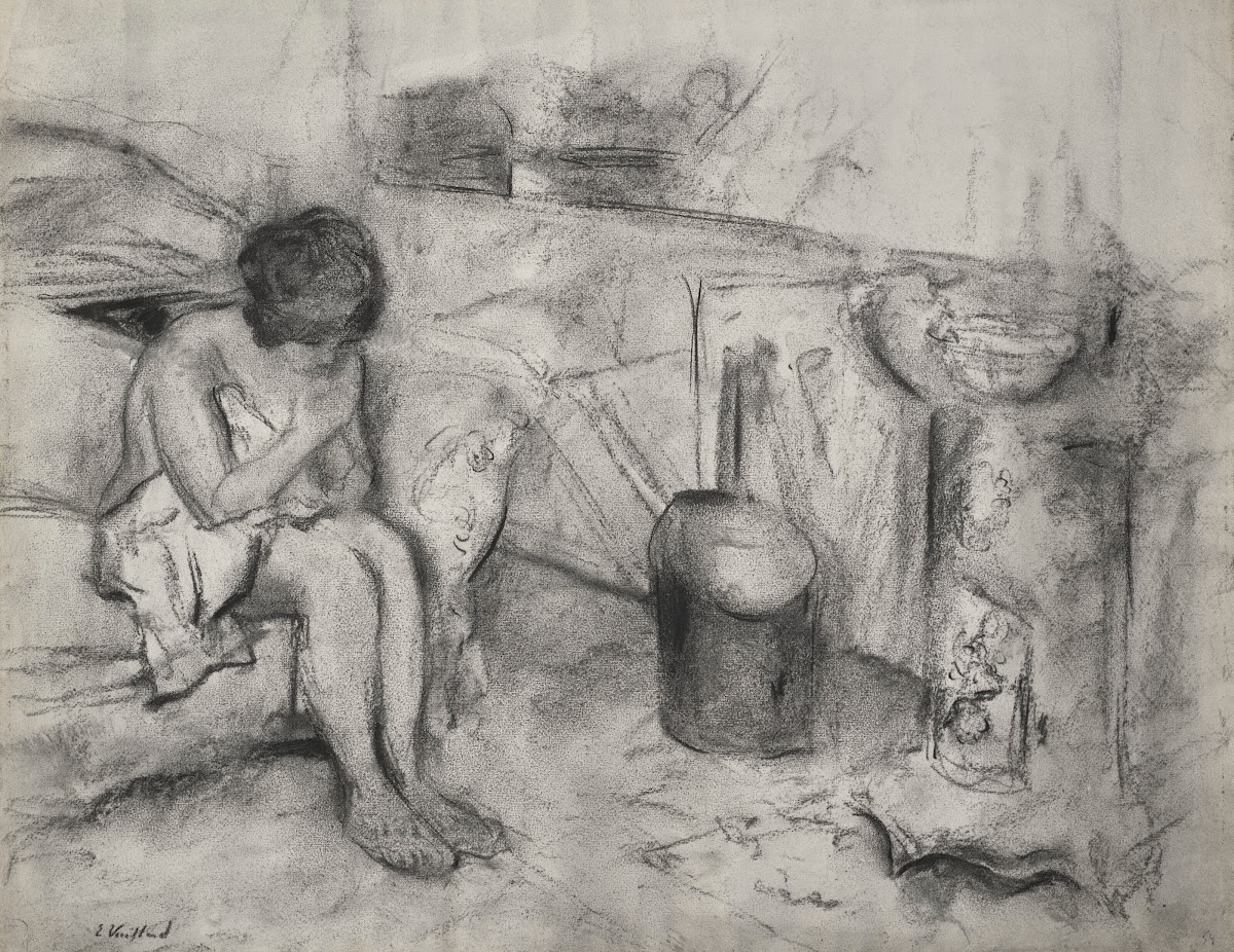 Nu assis dans latelier circa 1915