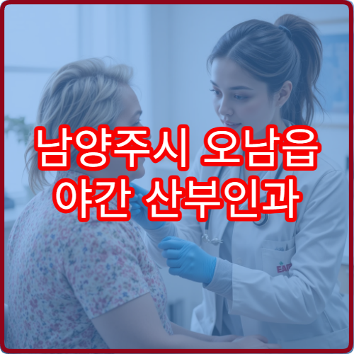 남양주시 오남읍 야간 산부인과 하복부 통증 진료
