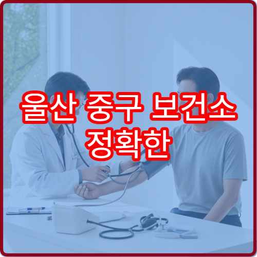 울산 중구 보건소 정확한 주소와 전화번호 상세 안내 및 위치 확인 방법