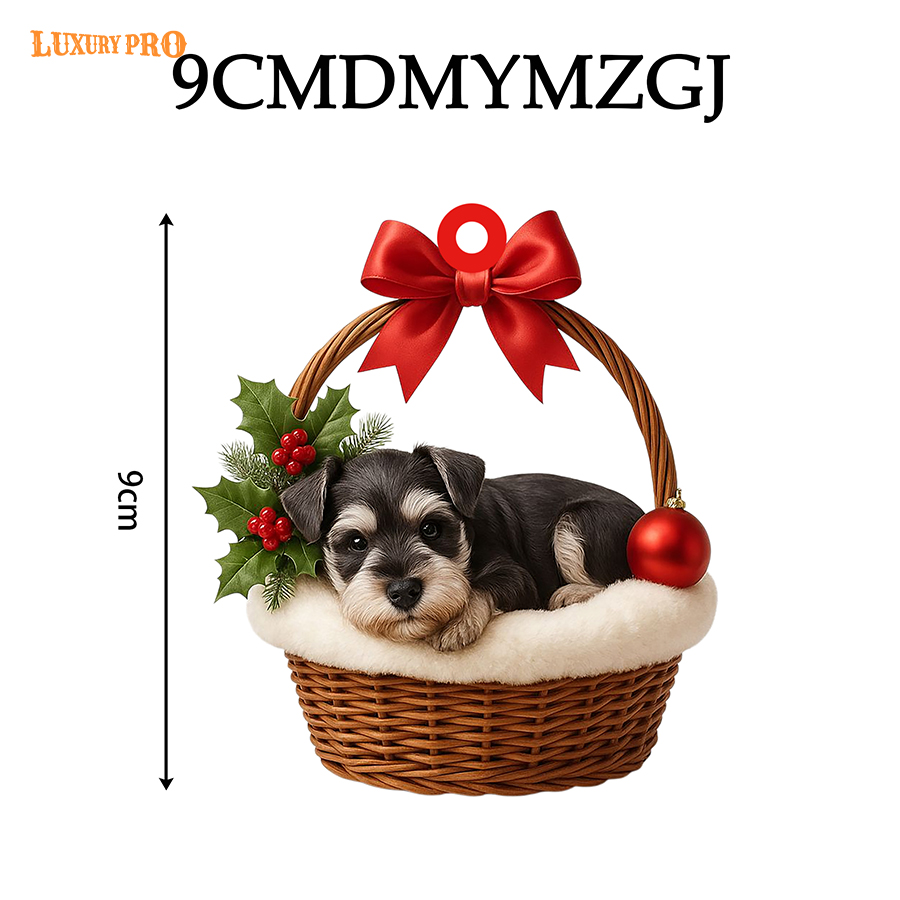9CM Single-Sided Printed Wooden Ornament