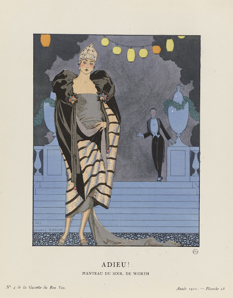 Adieu Manteau du soir de Worth 1921