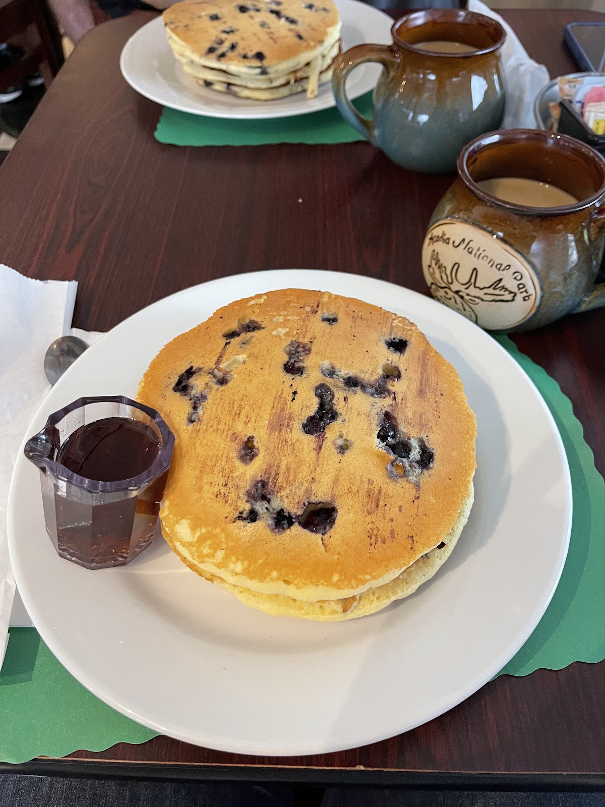 Blueberry pancakes