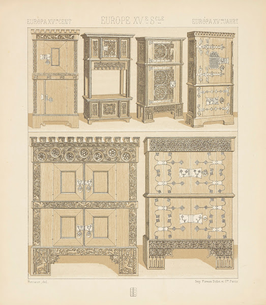 Mobilier dapparat  armoires  coffres forts credences 1876 1888