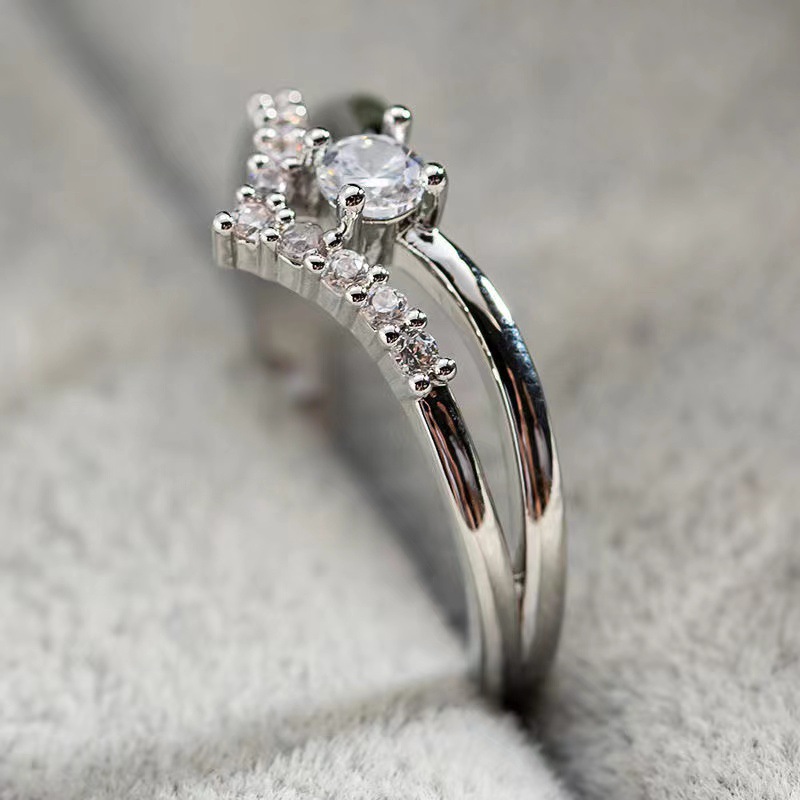 Heart-V Ring in Copper