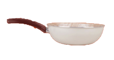 Retro Wood Deep Frying Pan 26cm