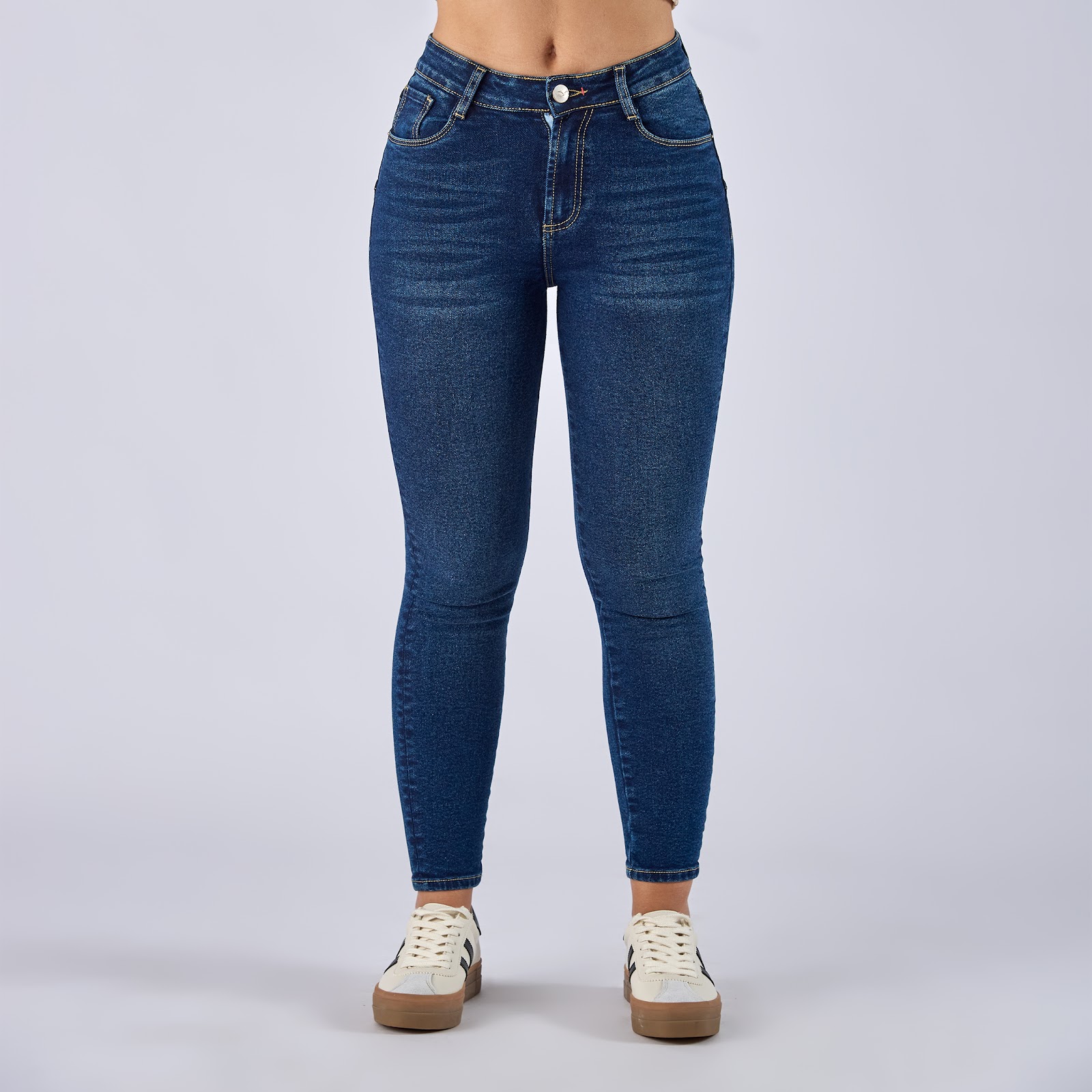 Jean dama skinny tiro medio licrado - Vista 5