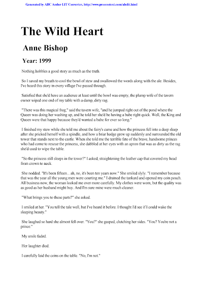 Bishop, Anne the Wild Heart