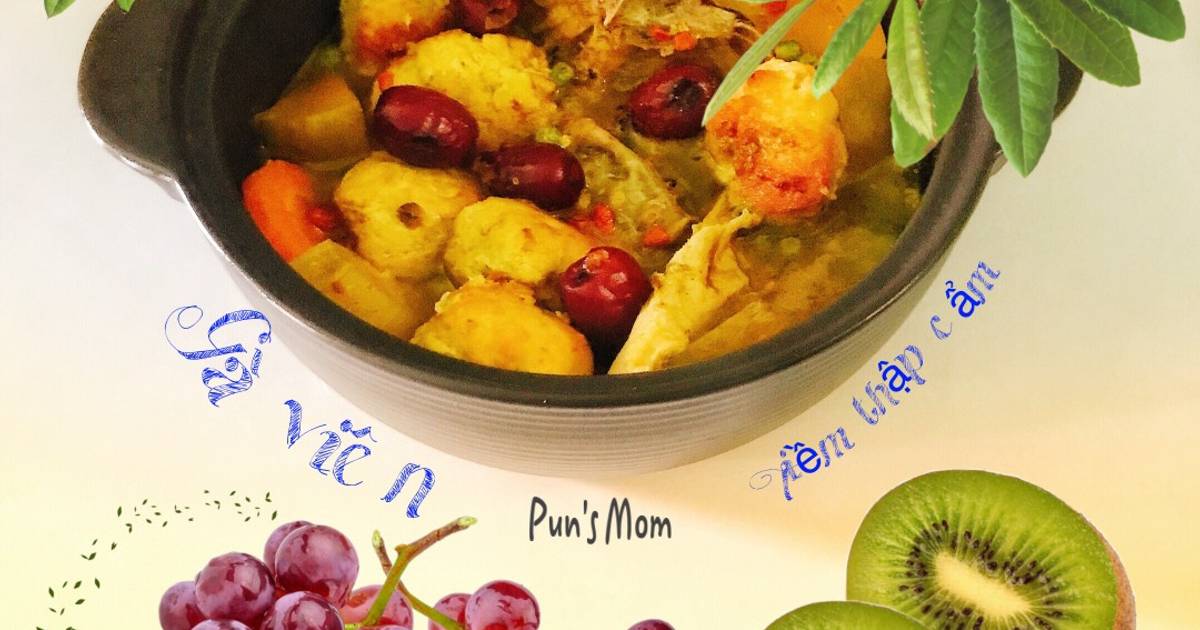 Gà viên tiềm thập cẩm