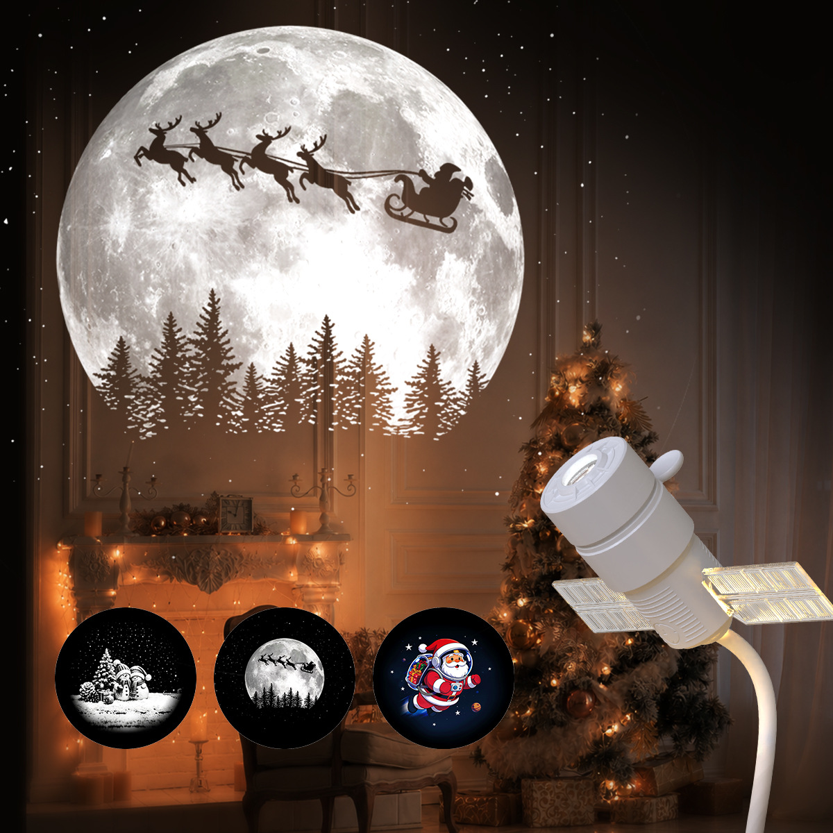 USB Starry Sky Projection Lamp with Motif Discs