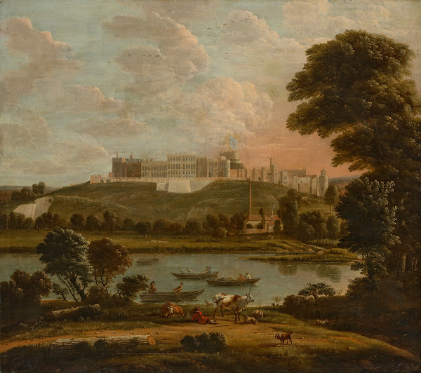 Windsor Castle From Eton With A View Of The River Thames In The Foreground 1679