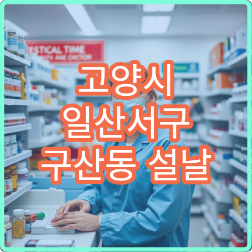 고양시 일산서구 구산동 설날 명절 연휴 문 여는 당번 약국