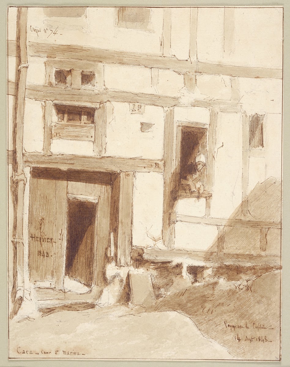 Caen Courtyard of St Murien 1848