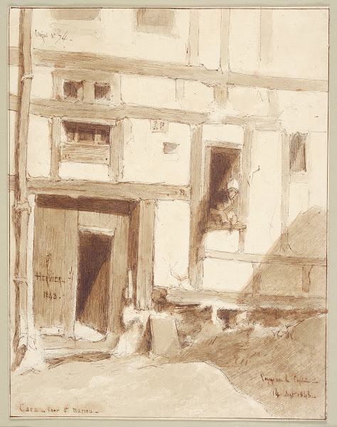 Caen Courtyard of St Murien 1848