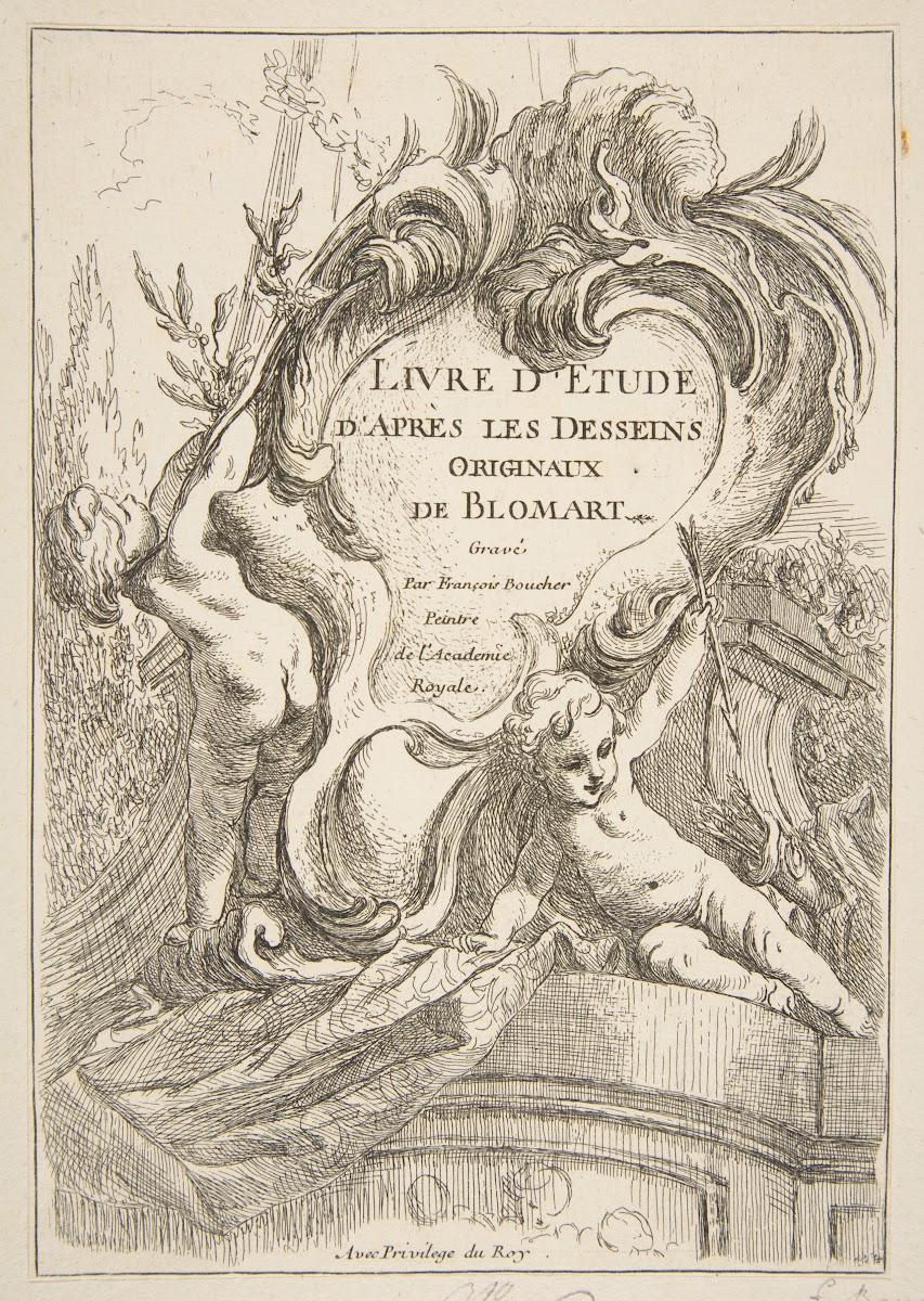 Livre détude daprès les desseins originaux de Blomart Pl01 1735