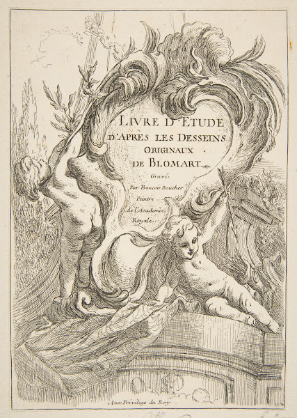 Livre détude daprès les desseins originaux de Blomart Pl01 1735