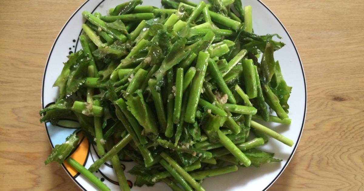 Măng tây và đậu rồng xào tỏi