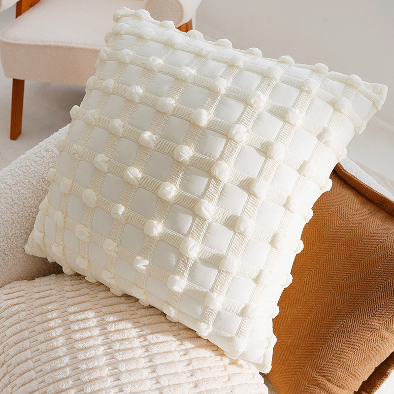 Linen pillow cover, 45 x 45 cm, modern design